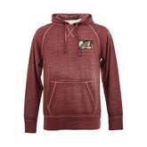 Hide The Tide - Vintage Zen Fleece Hooded Sweatshirt - Twisted Bordeaux