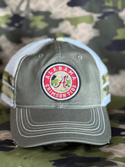 Hide The Tide - Tusk camo distressed hat
