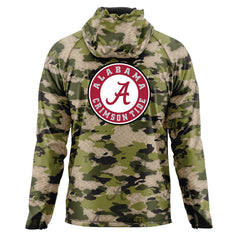 Hide The Tide - Tusk™ Camo Quarter Zip Crimson Tide Hoodie