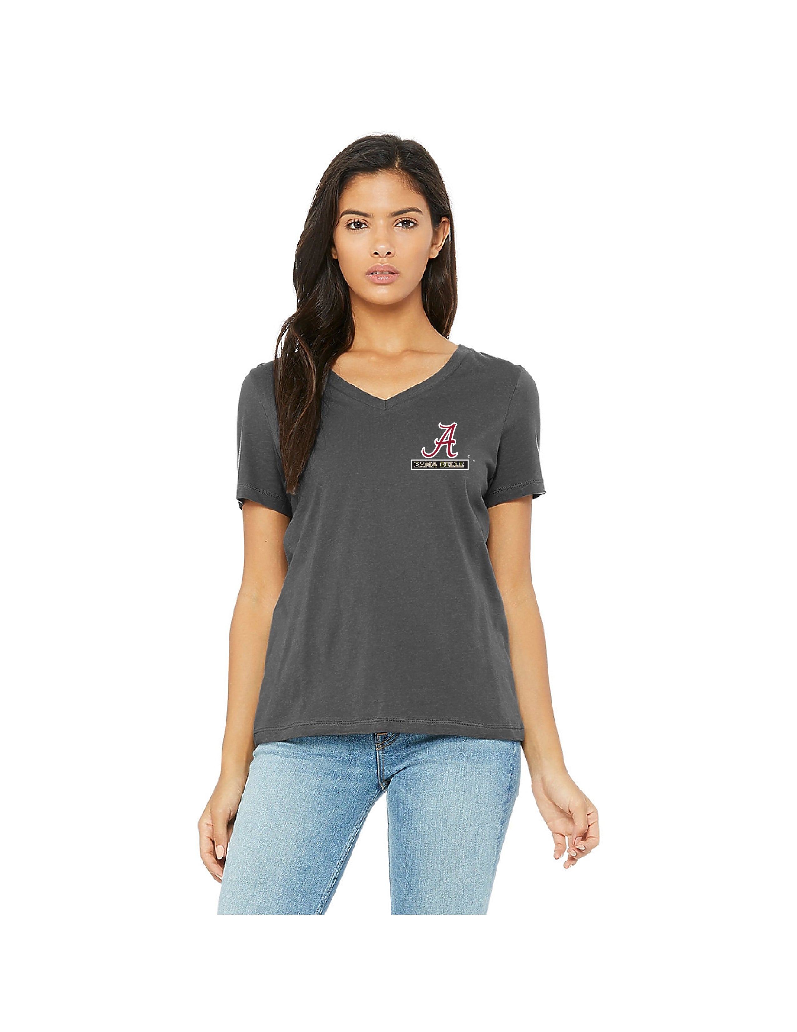 Bama Belle - Women’s Relaxed Jersey V-Neck Tee