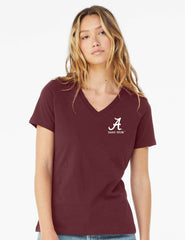 Bama Belle - Women’s Relaxed Jersey V-Neck Tee