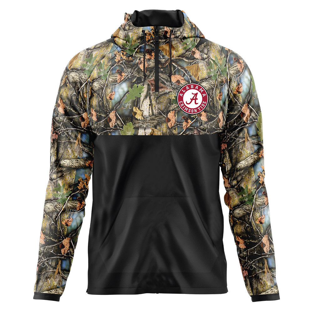 Hide The Tide - Tree Tide™ Camo Vintage A Quarter Zip Windbreaker