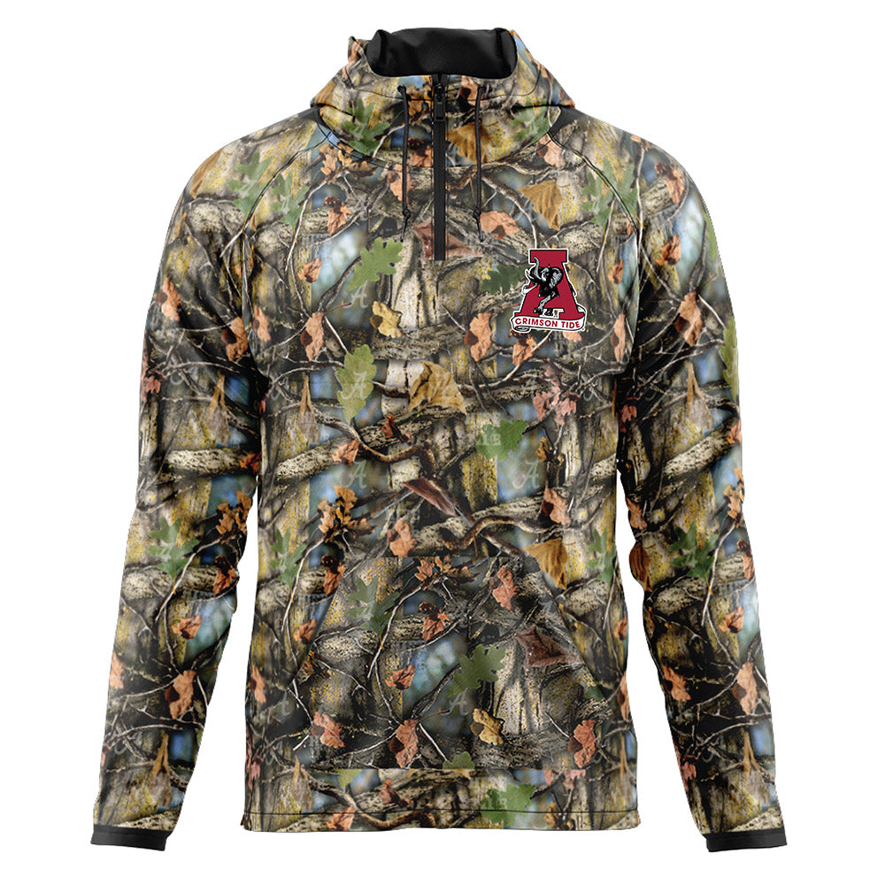 Hide The Tide - Tree Tide™ Camo Quarter Zip Vintage A Hoodie