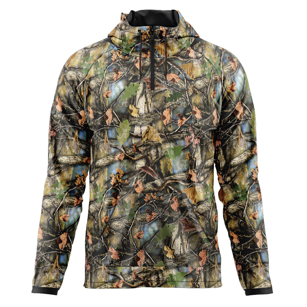 Hide The Tide - Tree Tide™ Camo Quarter Zip Hoodie